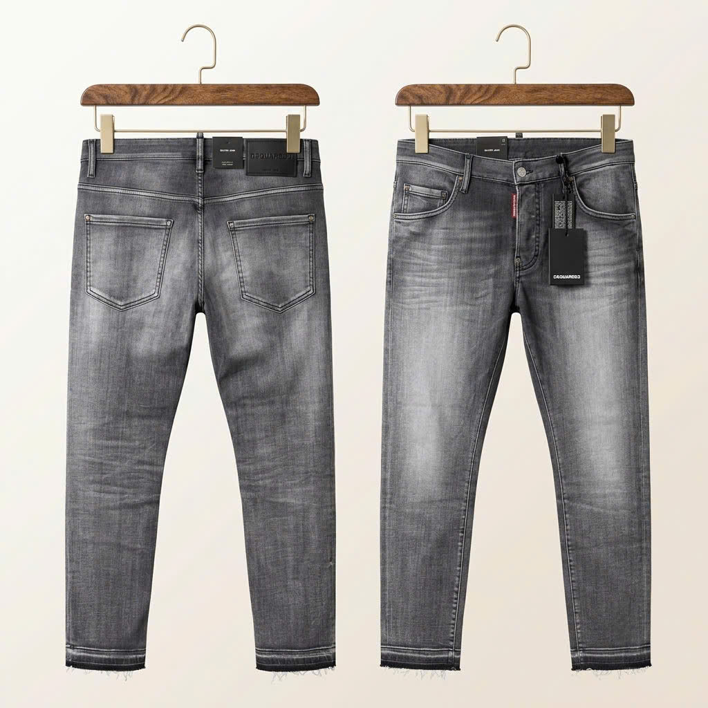 JEAN DSQUARED2 MÀU LÔNG CHUỘT SKATER S74LB1389 S30503 900