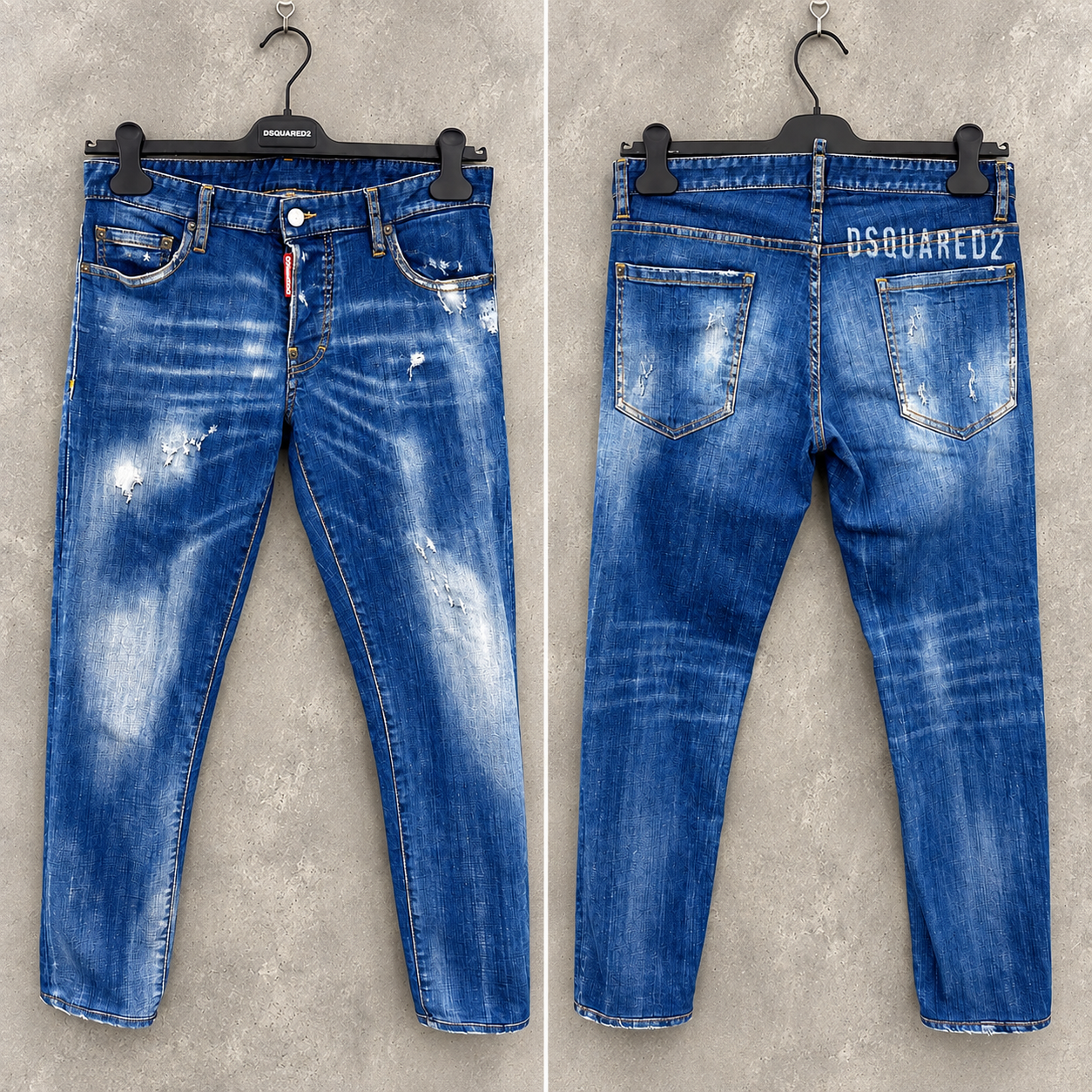 JEAN DSQUARED2 XANH CHỮ MÔNG LN074 LIKE NEW