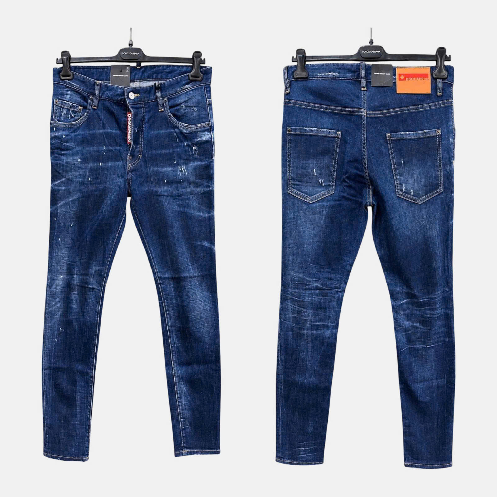JEAN DSQUARED2 XANH VẢY SƠN SUPER TWINKY S71LB1237 S30342 470