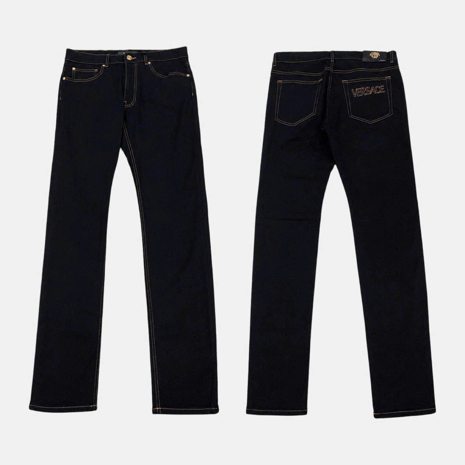 JEAN VERSACE ĐEN CHỮ TÚI SAU 1011841 1A13332 2DA70