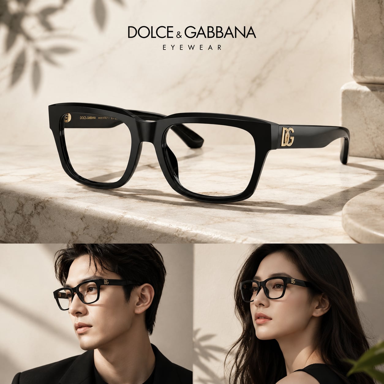 KÍNH DOLCE LOGO DG GOLD DG3416 501 SIZE 53X19X145