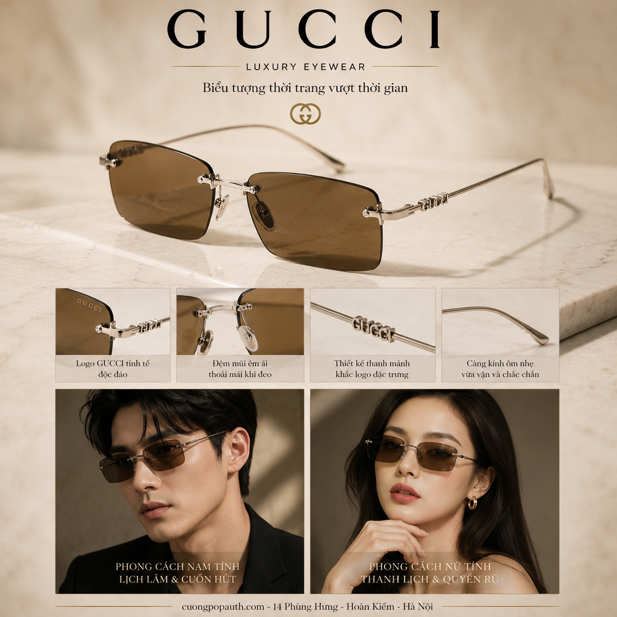 KÍNH GUCCI GG1941S-002 SIZE 56/16/140