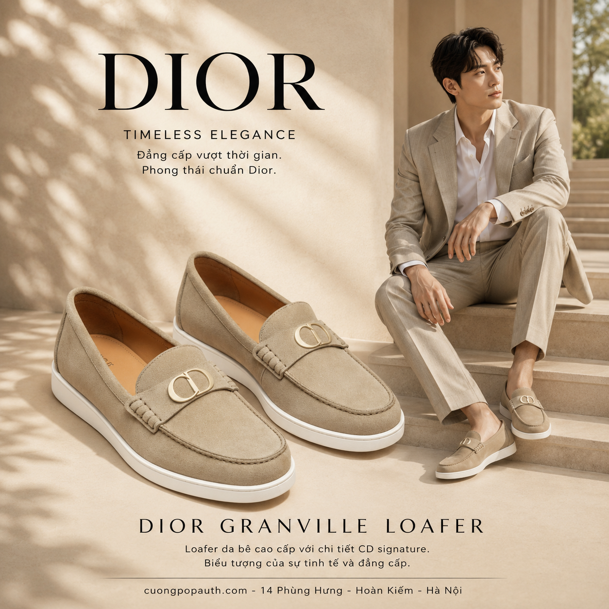 LOAFER DIOR GRANVILLE 'BEIGE' 3LO169ZSI-H100