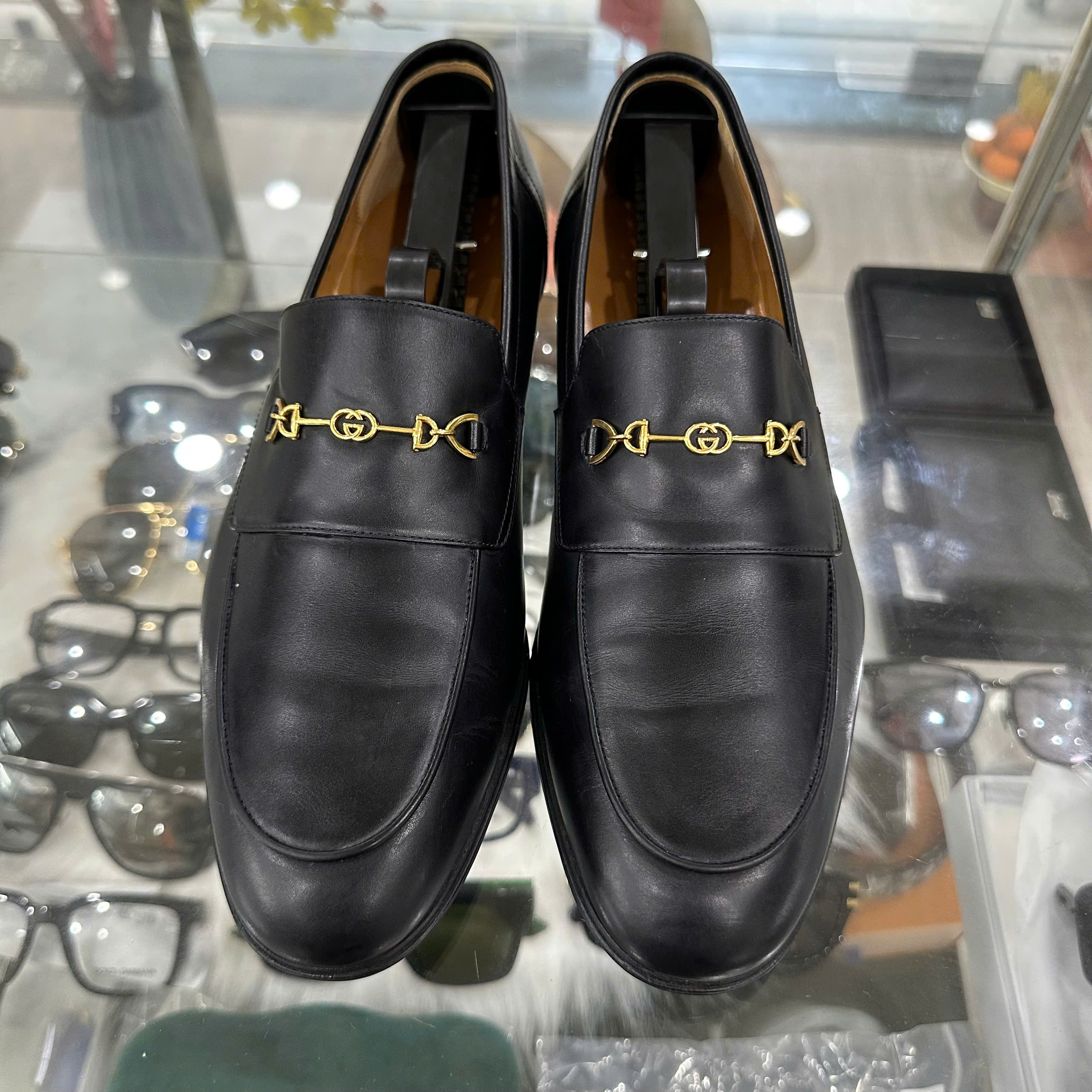 LOAFER GUCCI WITH HORSEBITS BLACK 669816-1W600-1000 LNO22 LIKE NEW