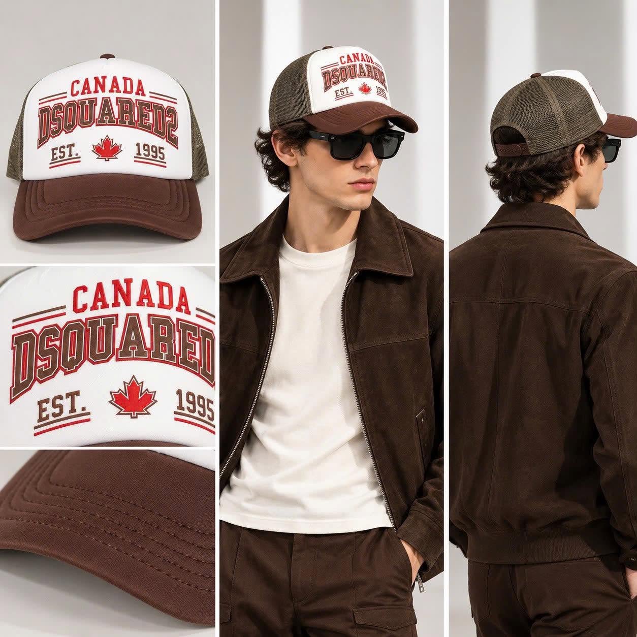 MŨ DSQUARED2 LƯỚI ĐỎ BCM076201Y00291