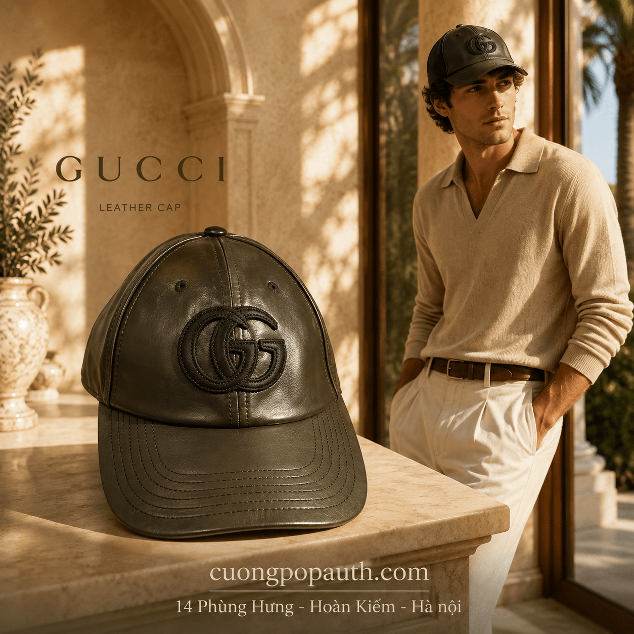 MŨ GUCCI BLEU GG 432252 4HBGA 1000
