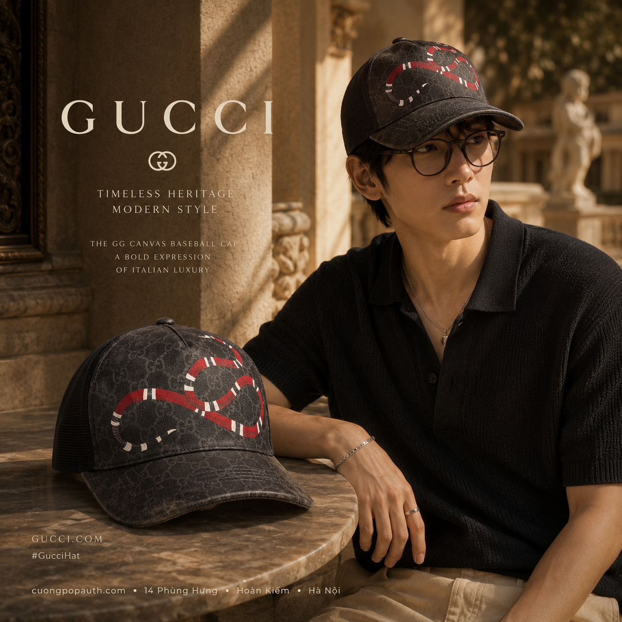 MŨ GUCCI SNAKE 426887 4HB10 1060