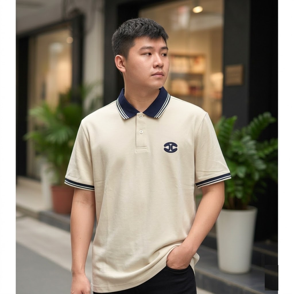 POLO CAVALI MÀU BE LOGO THÊU RWC393-96