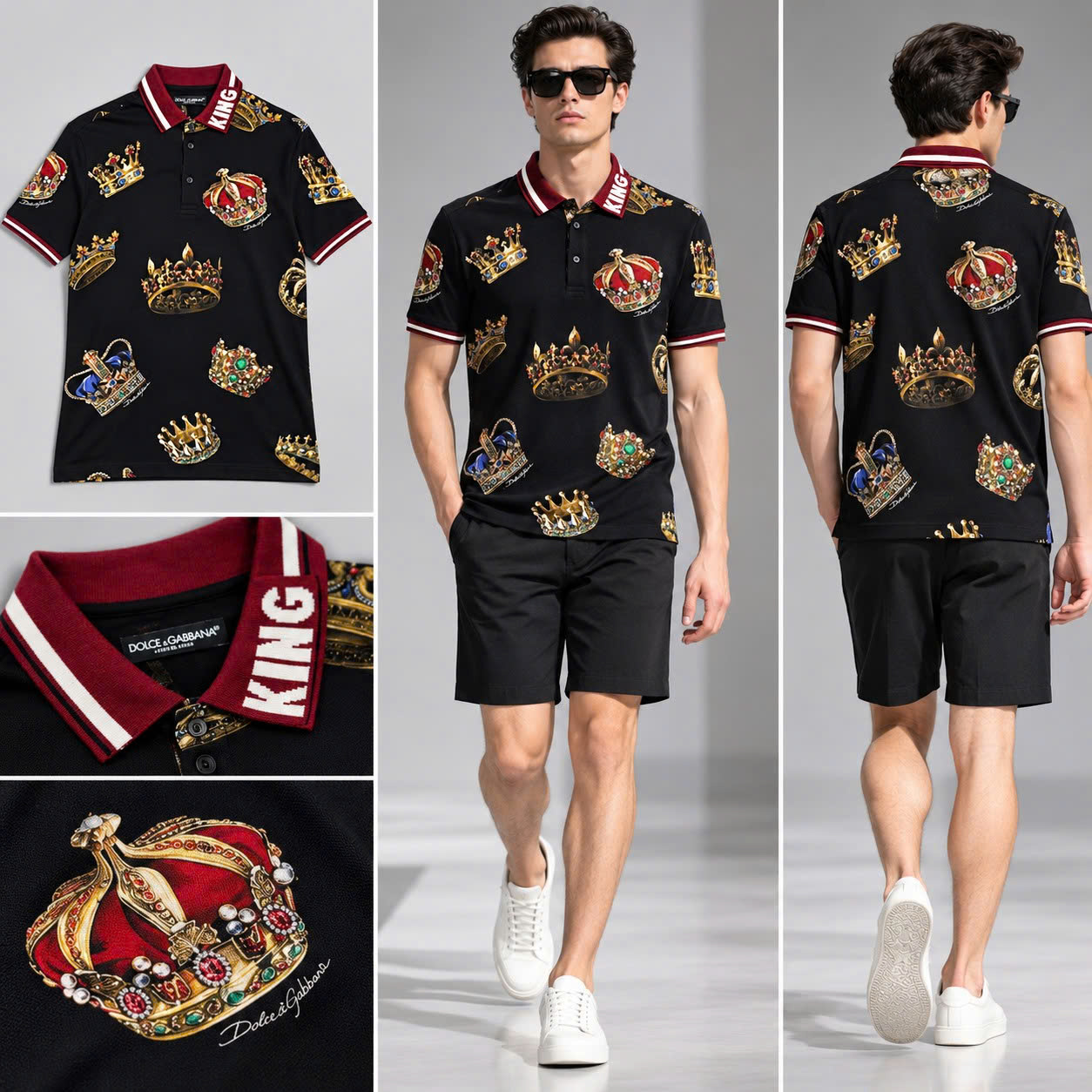 POLO DOLCE ĐEN NHIỀU VƯƠNG MIỆN G8IU0T FS74C HNV93 LN056 LIKE NEW
