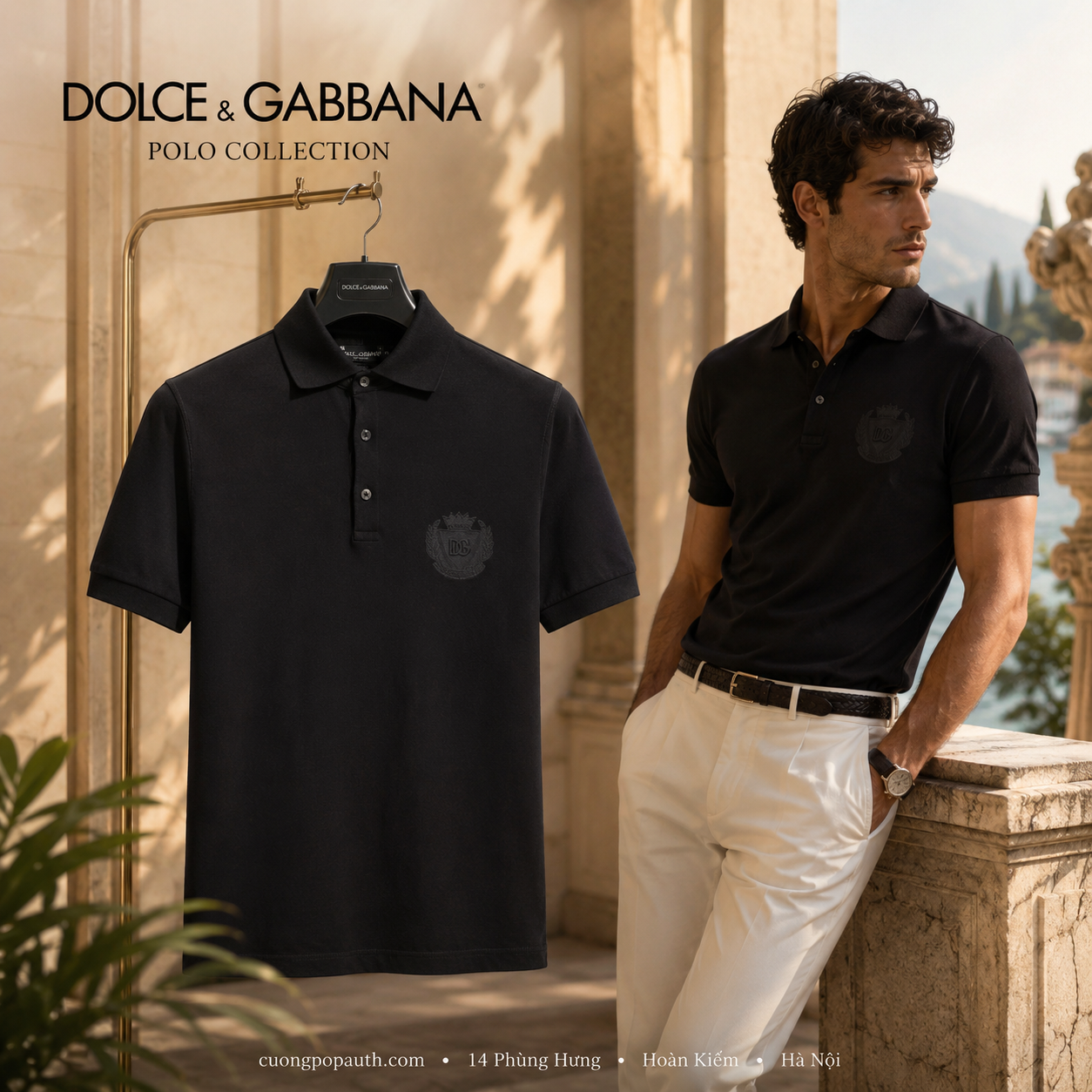 POLO DOLCE ĐEN TAG ĐEN G8PL4Z G7NYY N0000