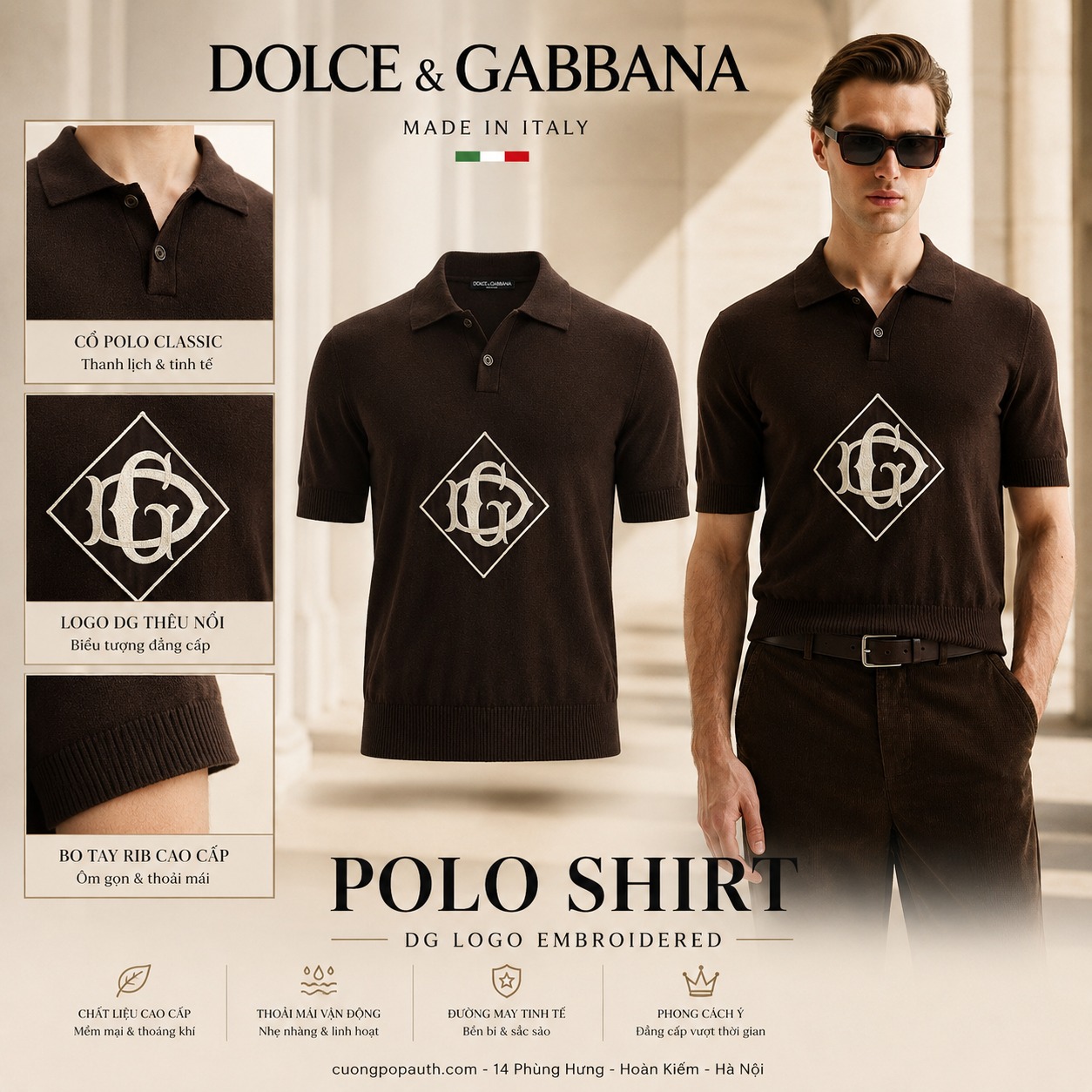 POLO DOLCE LEN CHỮ DG GX782Z JAVRS M0682