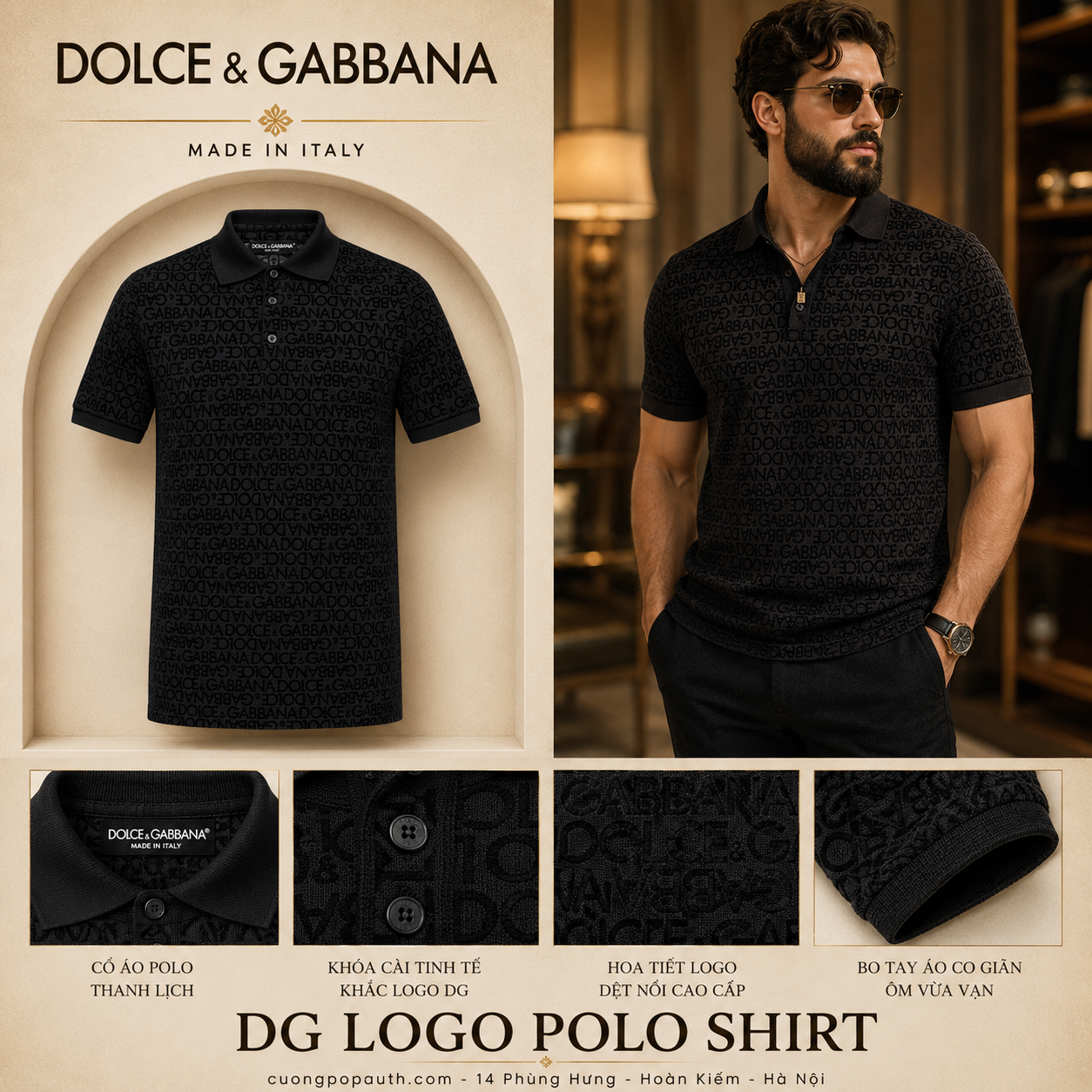 POLO DOLCE VÂN CHÌM G8PT0TG7KV1
