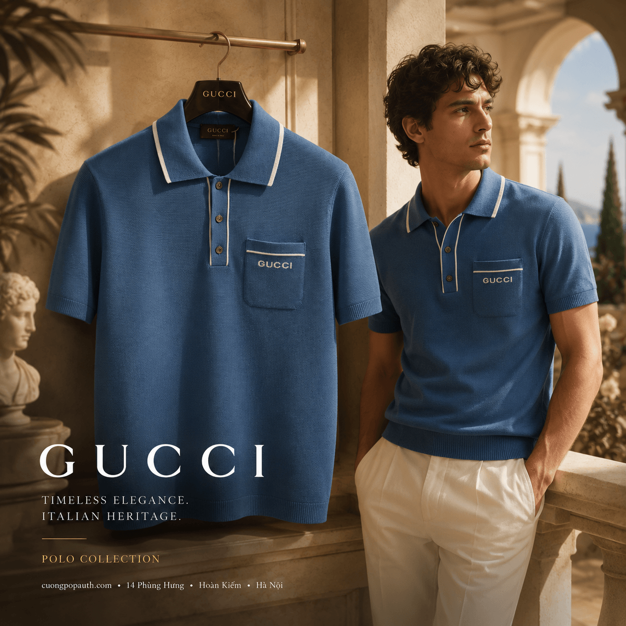 POLO GUCCI DỆT KIM KT11
