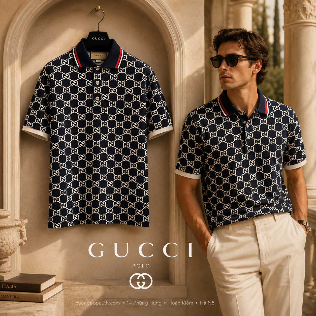 POLO GUCCI GG JERSEY JACQUARED 768636 XJF49 4492