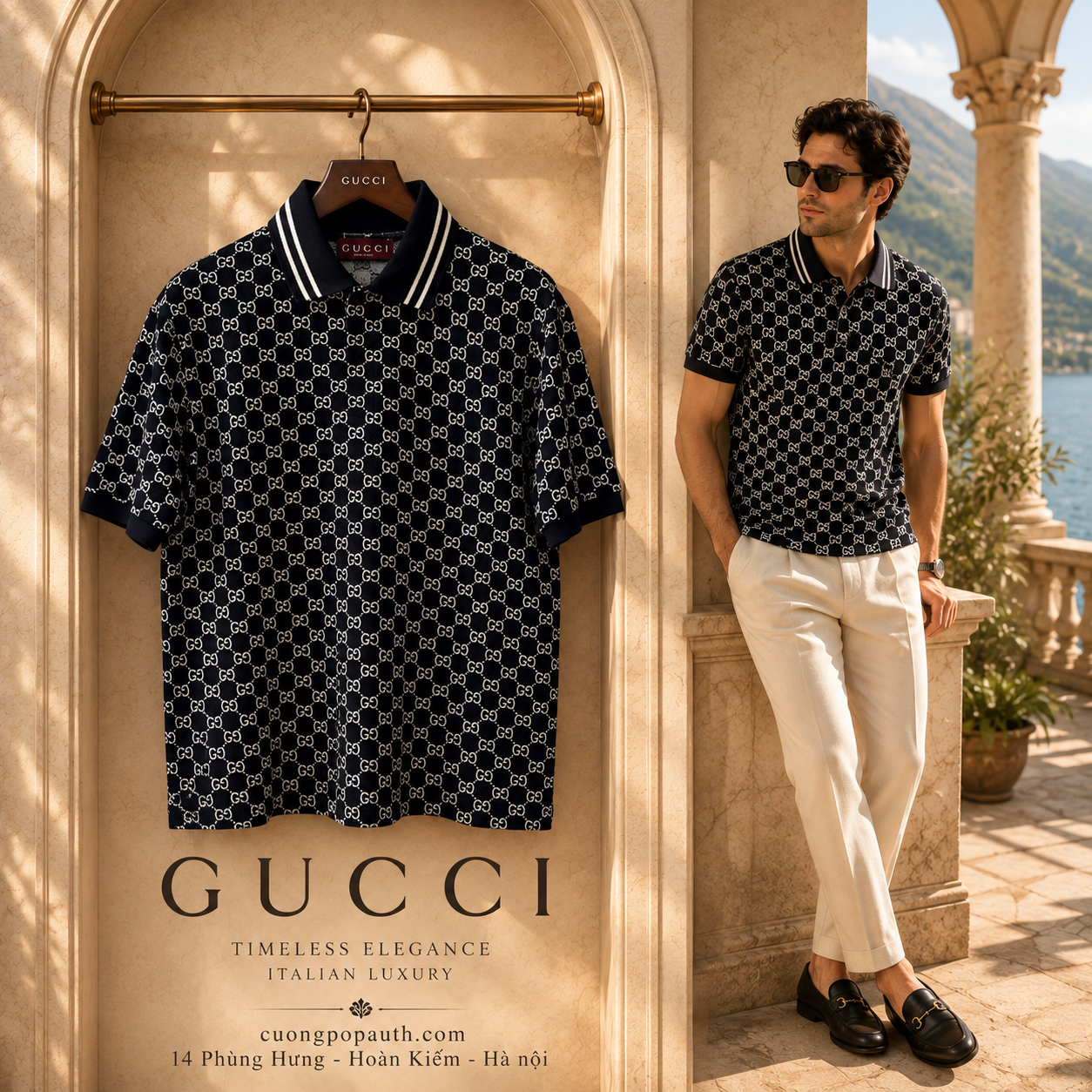 POLO GUCCI HOẠ TIẾT LD912