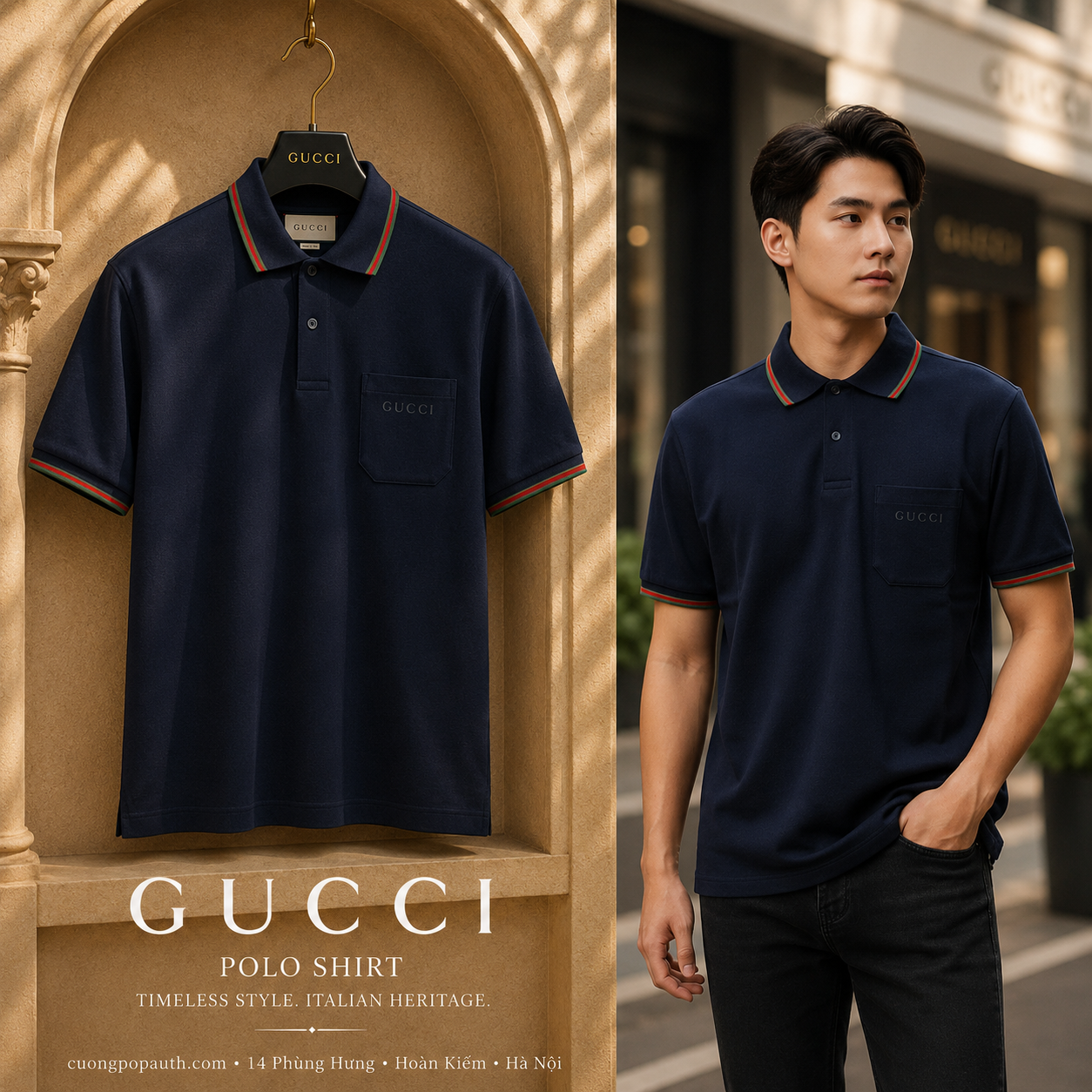 POLO GUCCI NAYV TÚI TRƯỚC 795174 XJE0X 4794