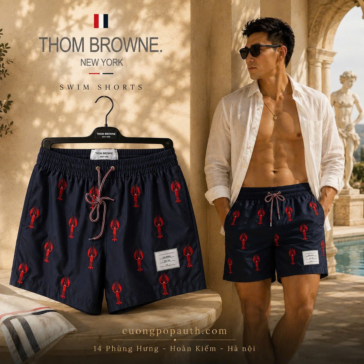 QUẨN SHORT THOM BROWNE HOẠ TIẾT K633