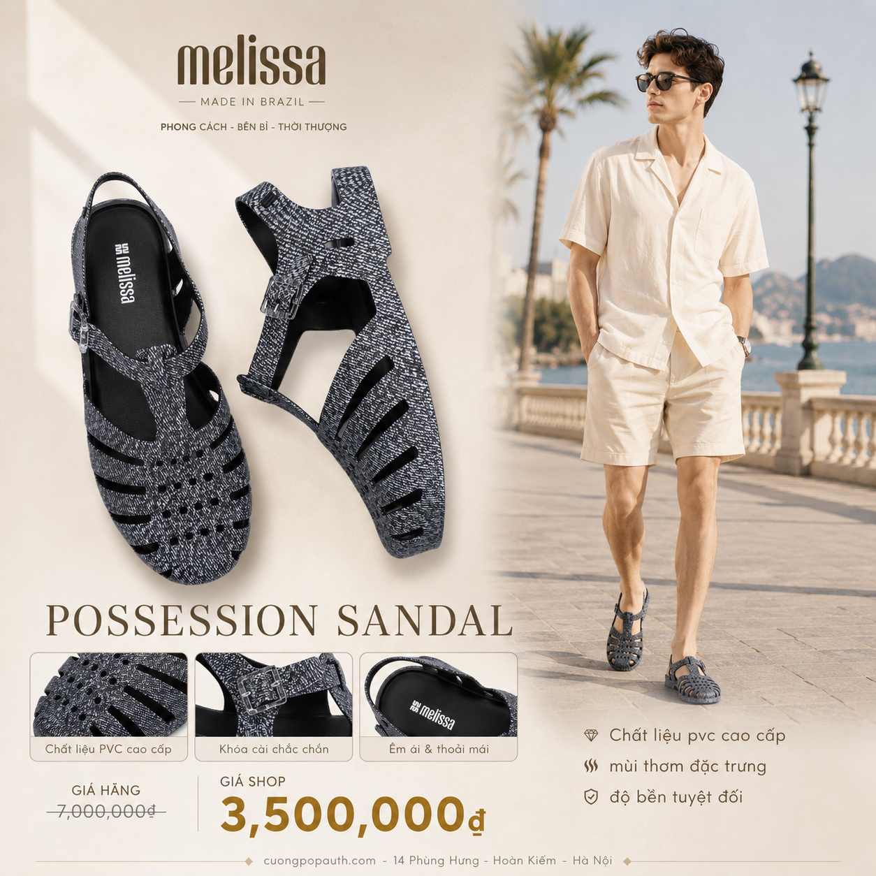 SANDAL MLS BLACK JEAN BG672