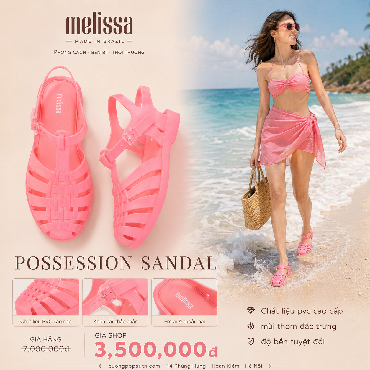 SANDAL MLS HỒNG SẦN CP060124