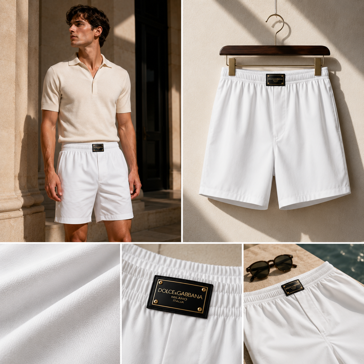 SHORT DOLCE TRẮNG TAG SPORT M3A09T FU5K9