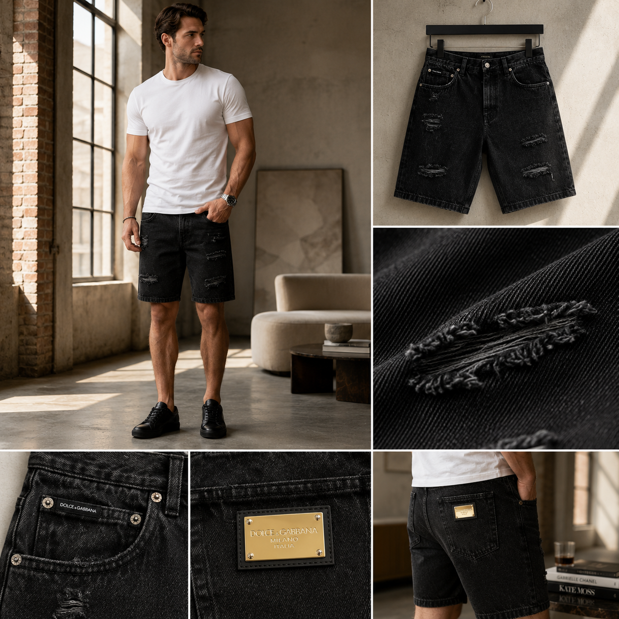 SHORT DOLCE WASH RÁCH 2 ĐÙI GWNXADG8FR9S9001