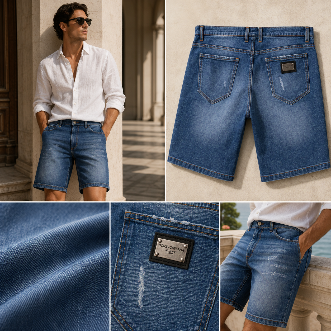 SHORT DOLCE XANH RÁCH GY4JED G8IU31 S9001