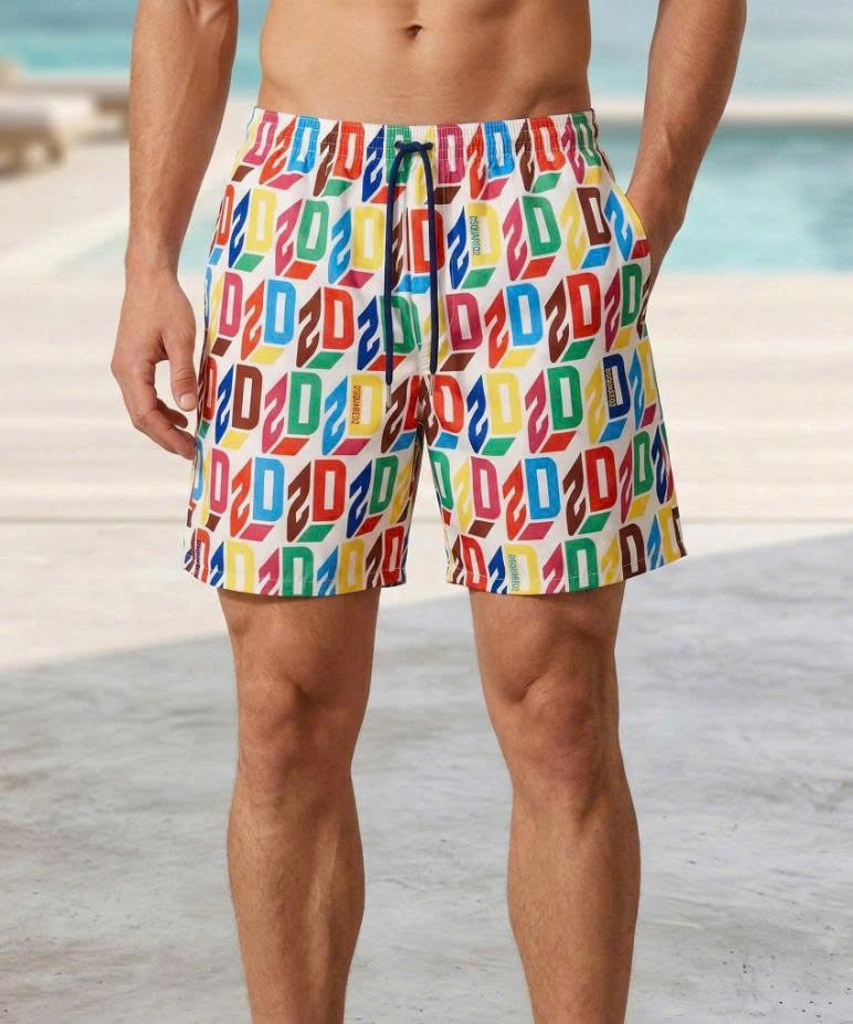 SHORT DSQUARED2 NHIỀU CHỮ D7BM74720ISA01176