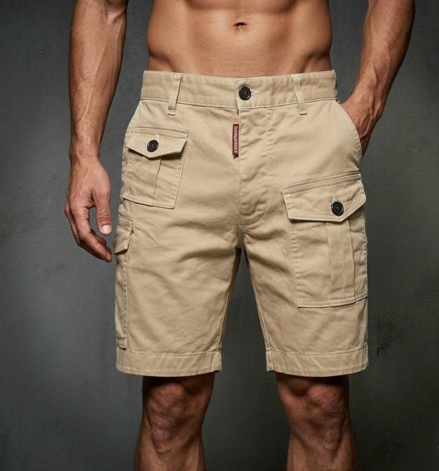 SHORT DSQUARED2 NHIỀU TÚI CARGO CHINO S74MU0780 S39021 111