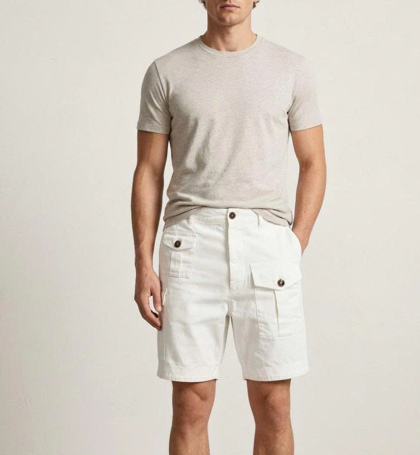 SHORT DSQUARED2 TRẮNG SEXY CARGO CHINO S74MU0780S39021100