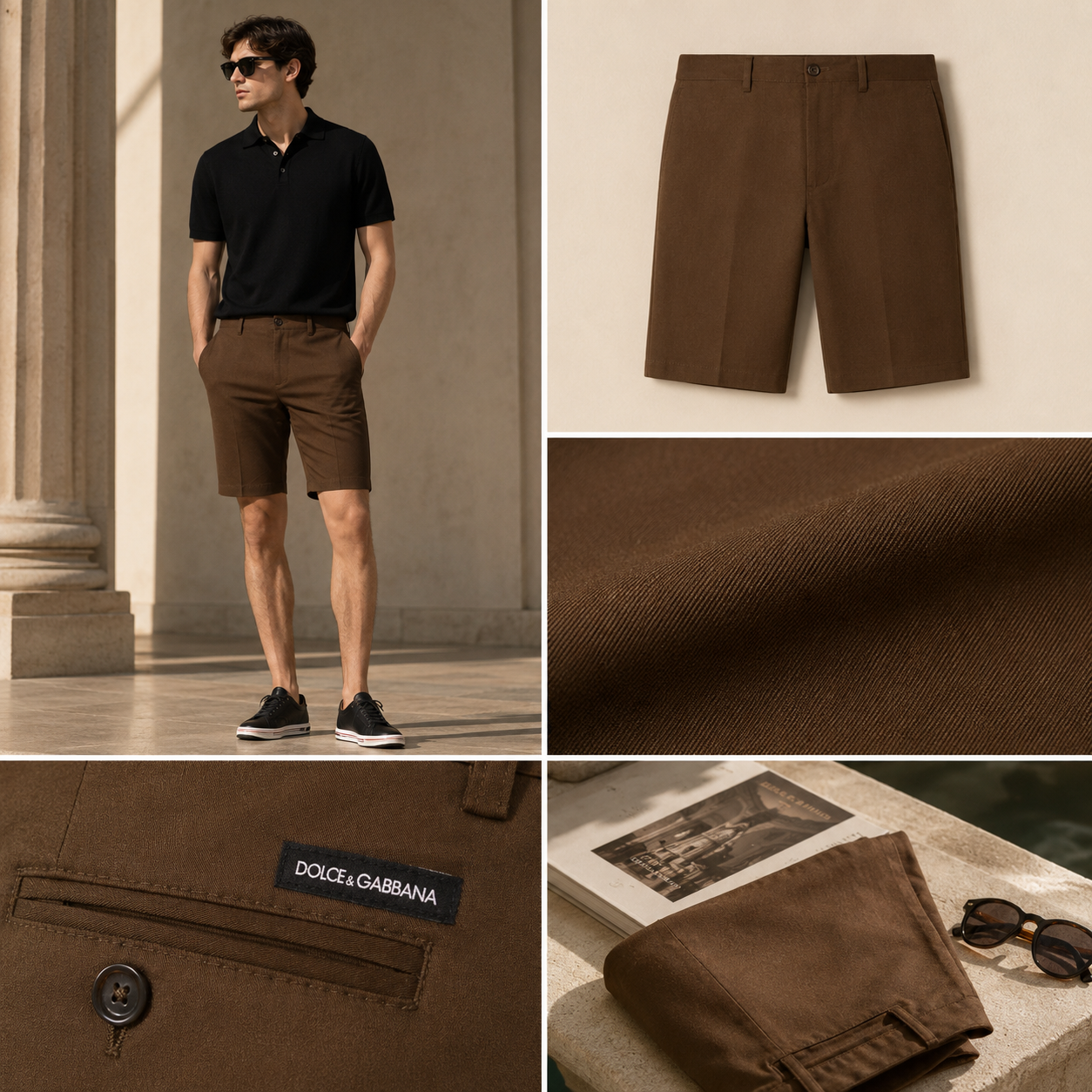 SHORT KAKI DOLCE NÂU GY6GMT FSFIS M0673