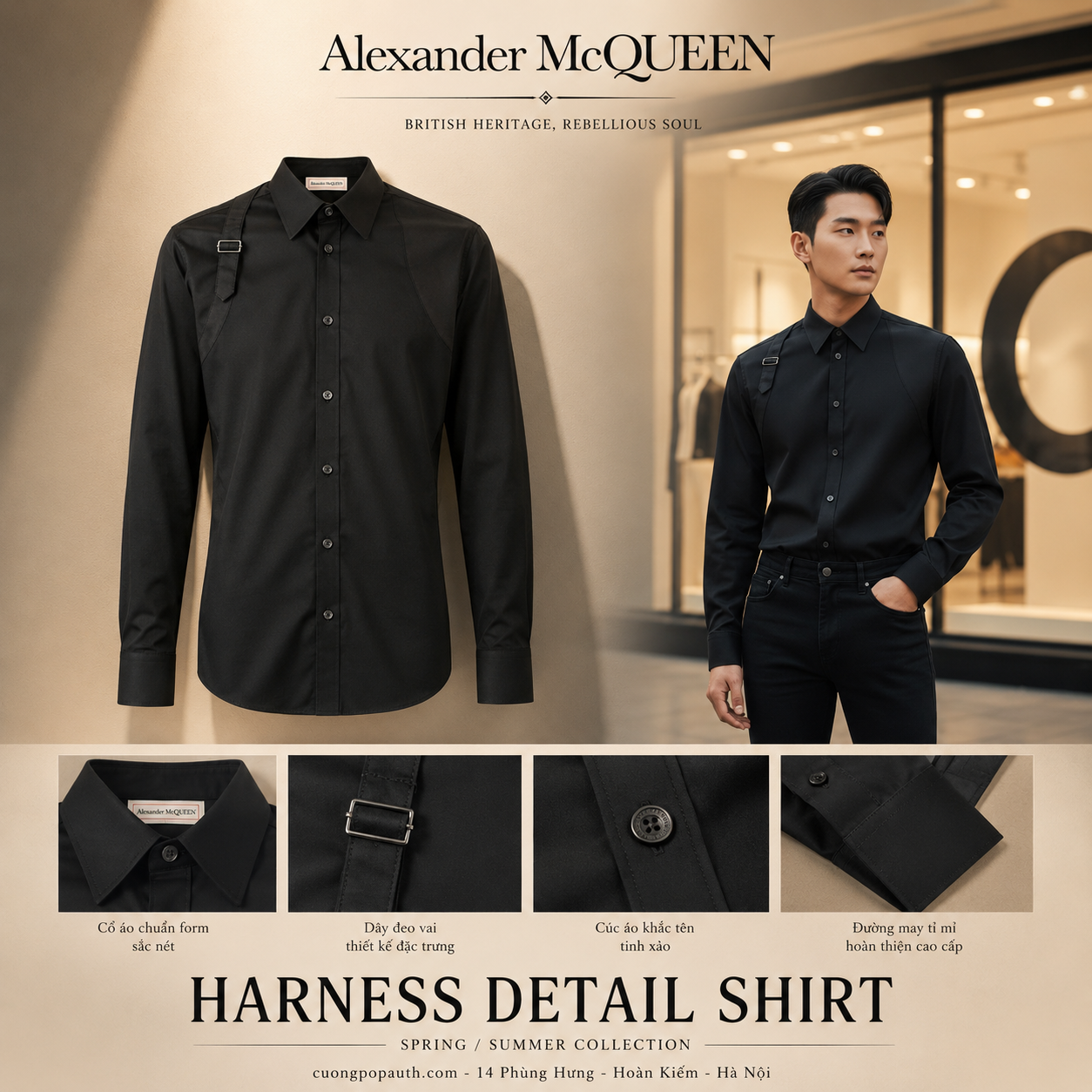 SƠ MI ALEXANDER MCQUEEN 624753QPN441000