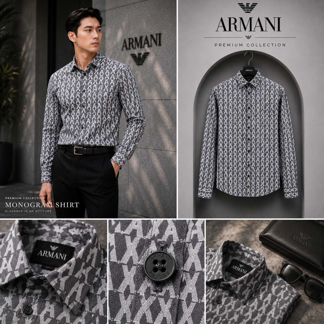 SƠ MI ARMANI 3RZCL5ZN1XZ185CP