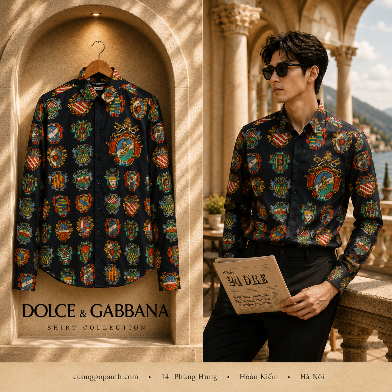 SƠ MI DOLCE NHIỀU HỌA TIẾT G5EJ1THP5YY