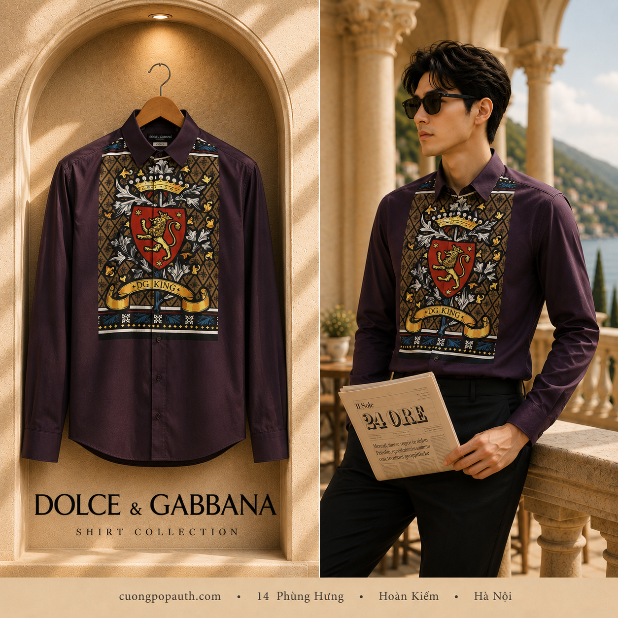 SƠ MI DOLCE SƯ TỬ ĐỎ 12736761LX