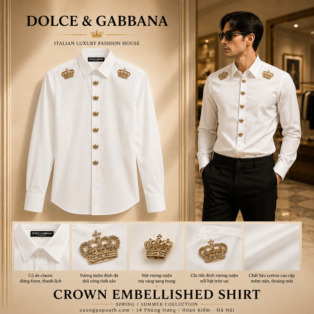 SƠ MI DOLCE TRẮNG SICILIA G5FL2ZGEC32W0800