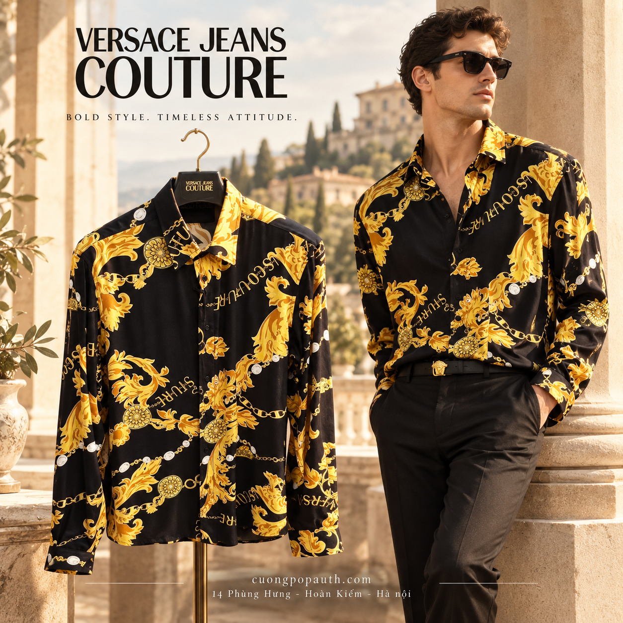 SƠ MI VERSACE JEAN COUTURE K1829