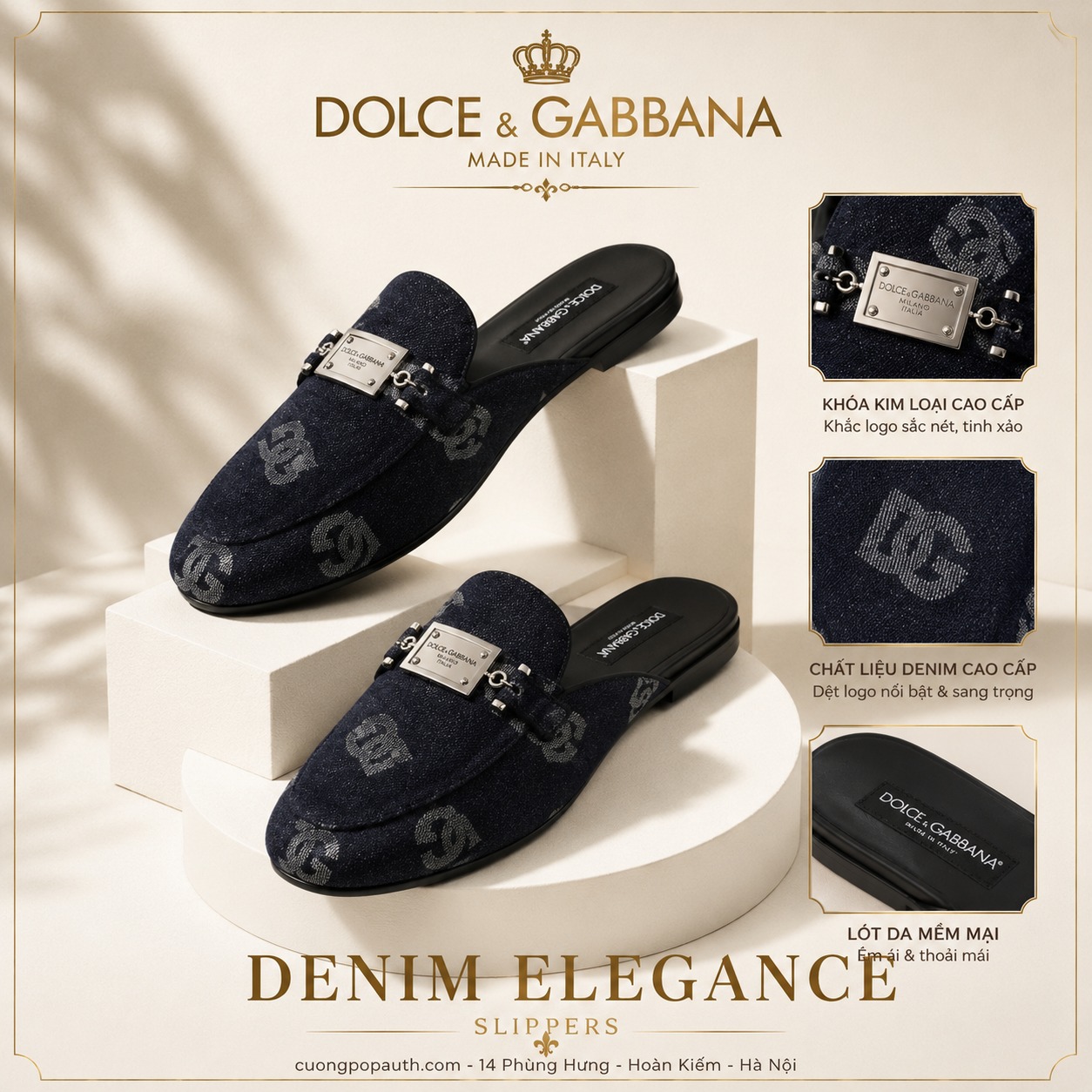 SỤC DOLCE DENIM NHIỀU CHỮ A80311AH43880650