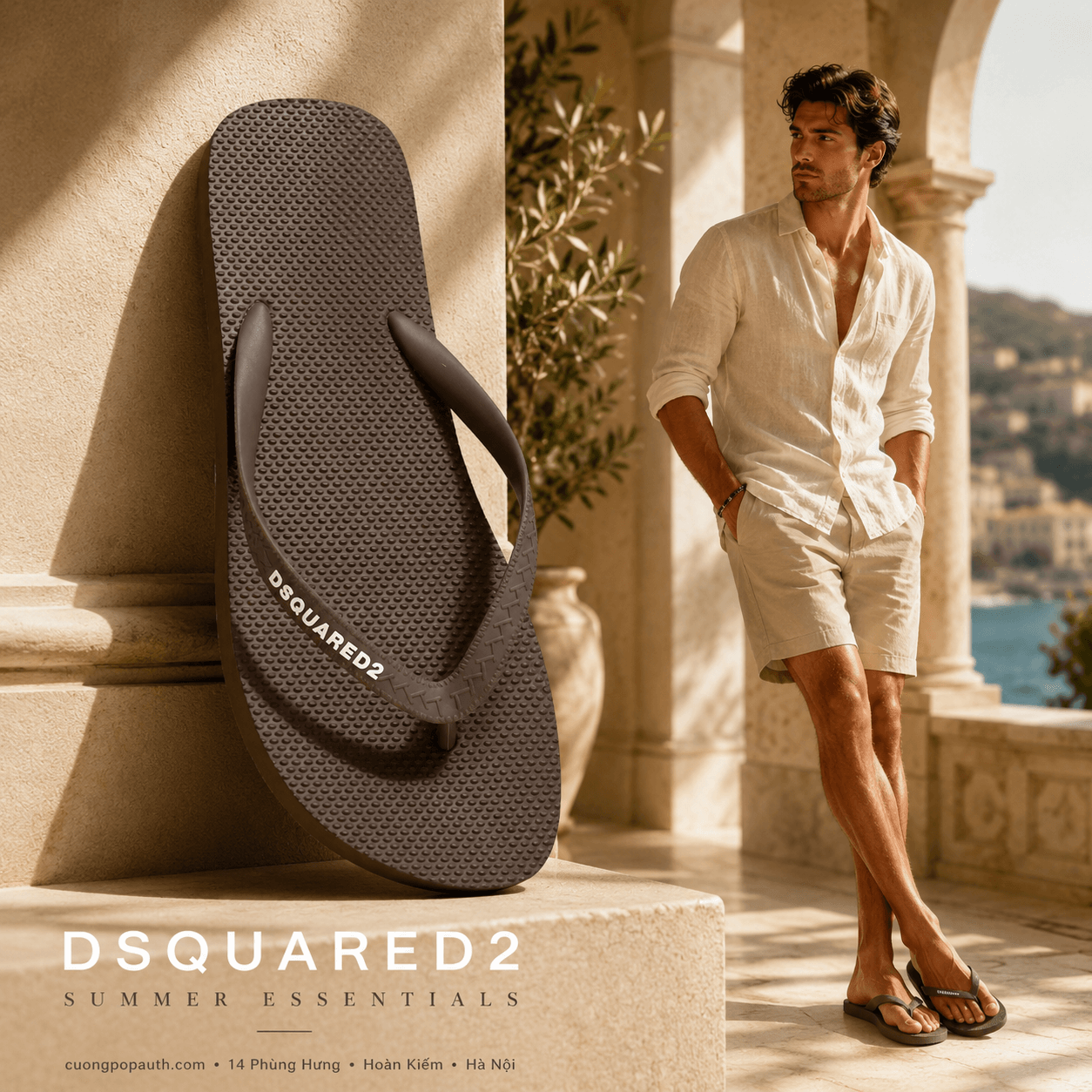 TÔNG DSQUARED2 MÀU NÂU SÁNG FFM0001 17200001 5073