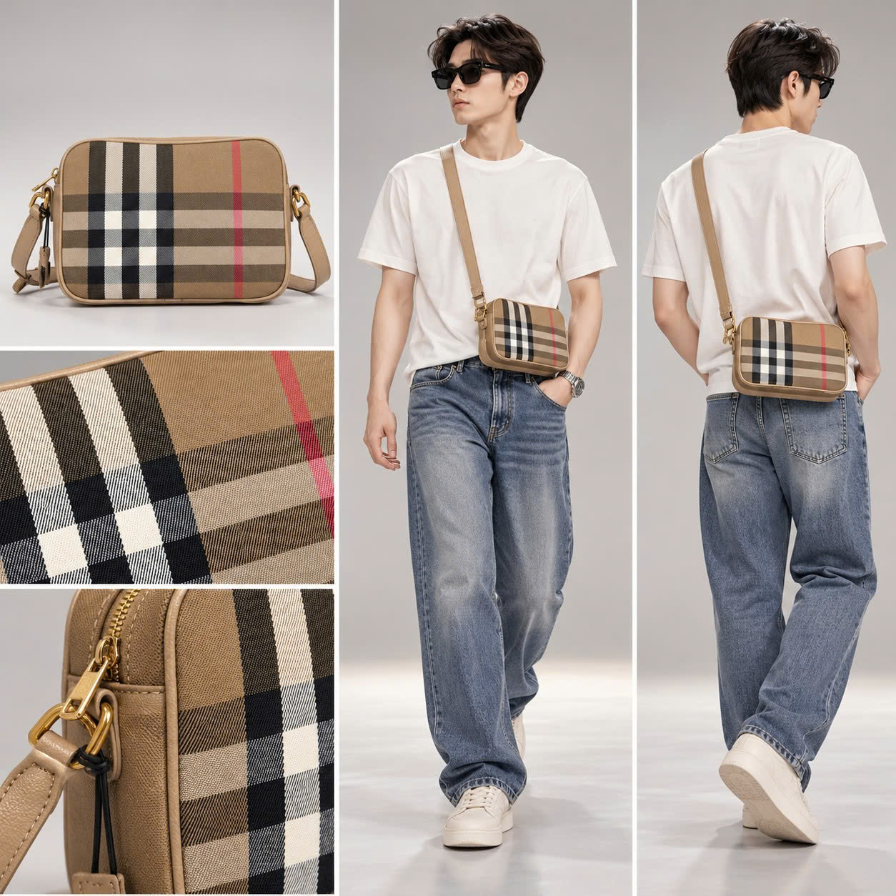 TÚI BURBERRY MÀU BE TRƯNG BÀY K012948347773