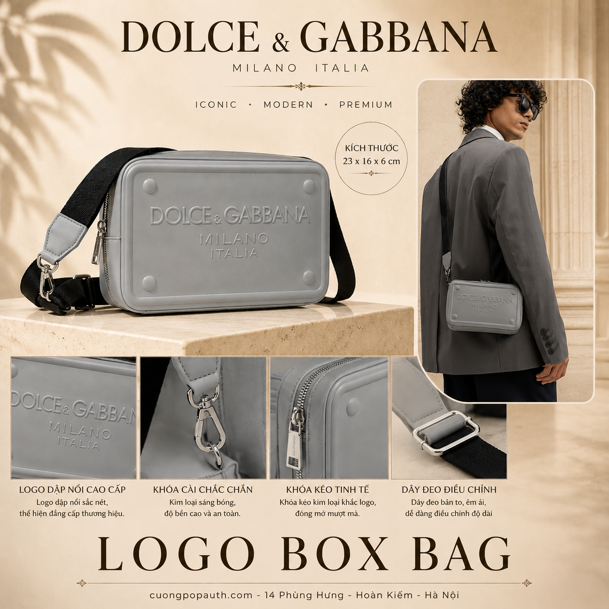 TÚI DOLCE XÁM BM7329AG21880753