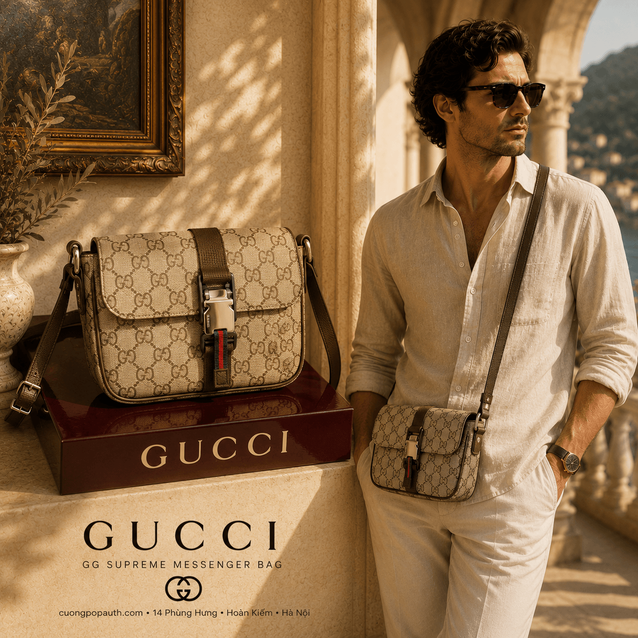 TÚI GUCCI CANVAS KT04