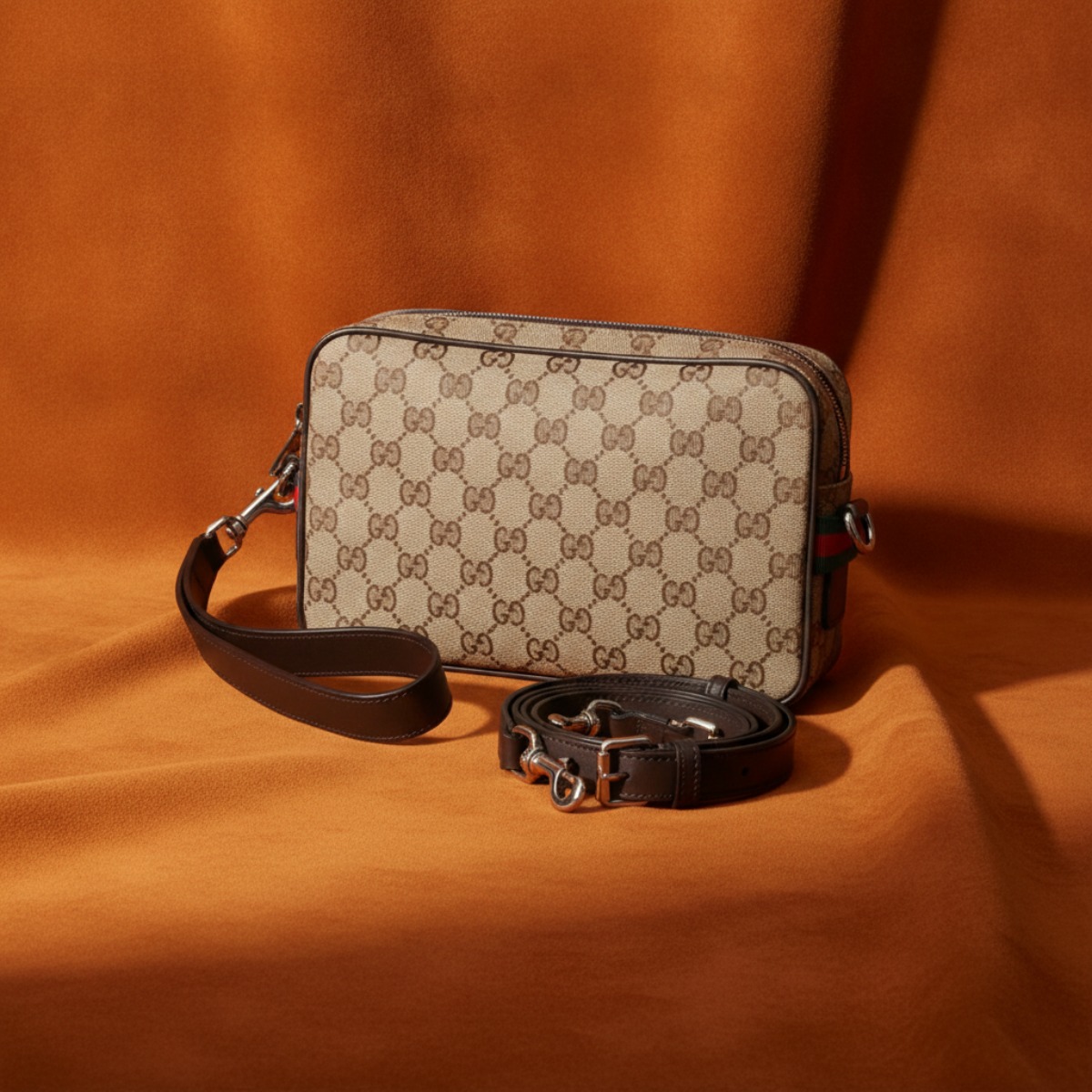 TÚI GUCCI CANVAS SMALL CROSSBODY BAG 'BEIGE' 834802-FAEPS-9752