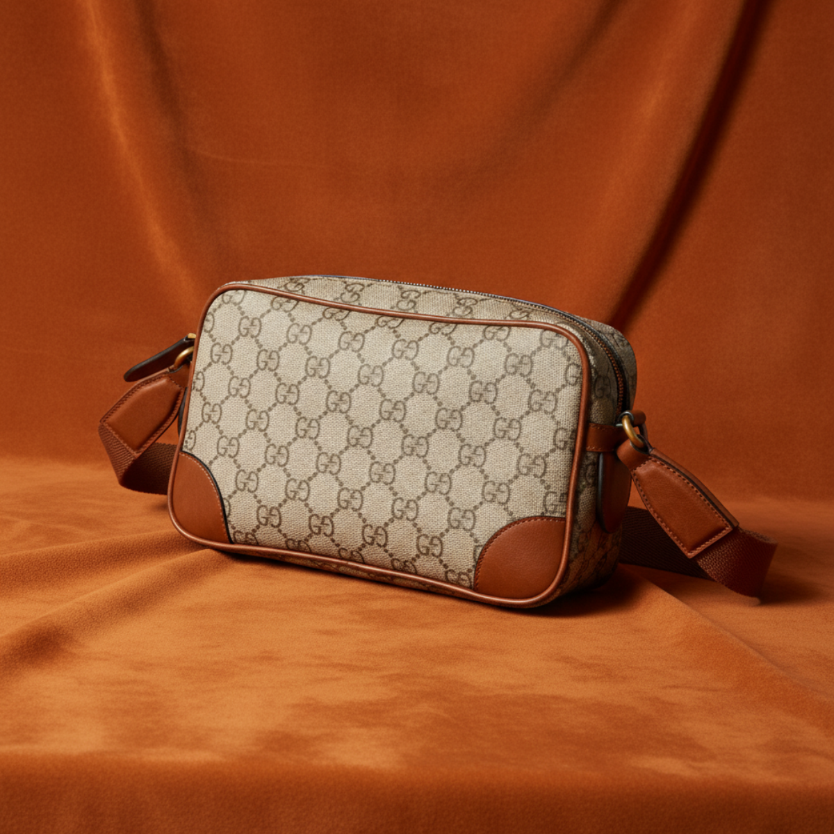 TÚI GUCCI GG EMBOSSED SUPER MINI BAG 'BEIGE' 821216-FAED3-9786