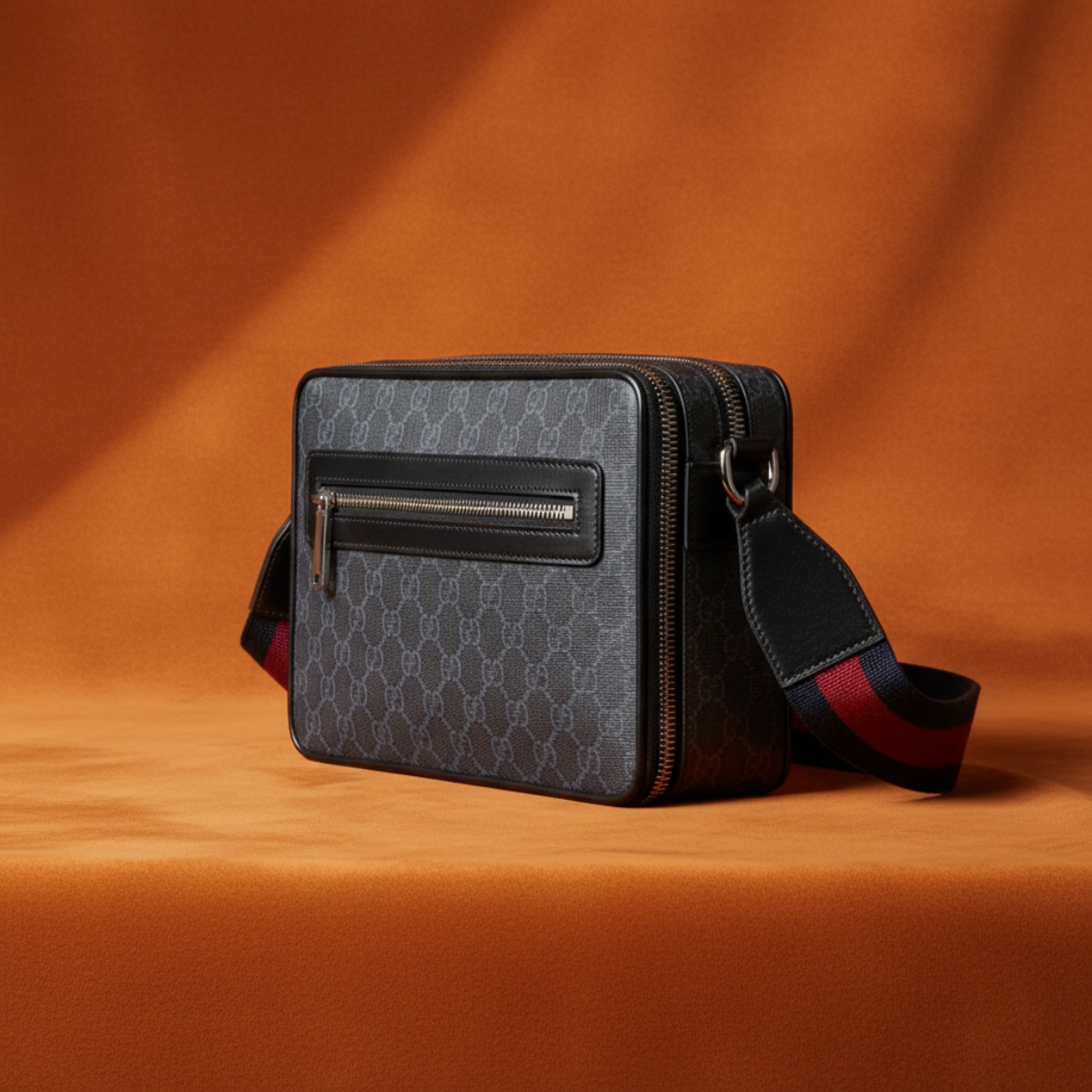 TÚI GUCCI MEDIUM GG CROSSBODY BAG BLACK 822072-FADJA-1042