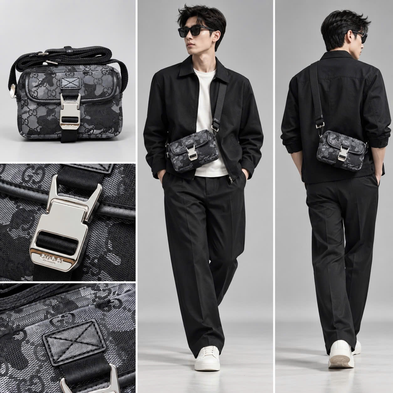 TÚI GUCCI MINI ĐEN HOẠ TIẾT K012923843898213
