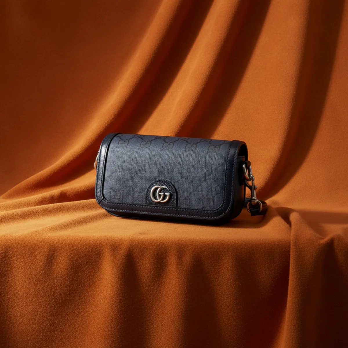 TÚI GUCCI OPHIDIA GG MINI BAG ''DARK BLEU 795466 2ZGMN 8441