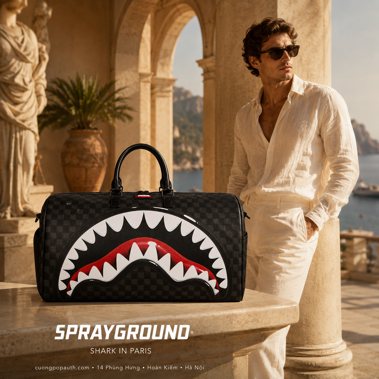 TÚI TRỐNG SHARKS IN PARIS HYPER PUFF DUFFLE 910D8944NSZMULTI