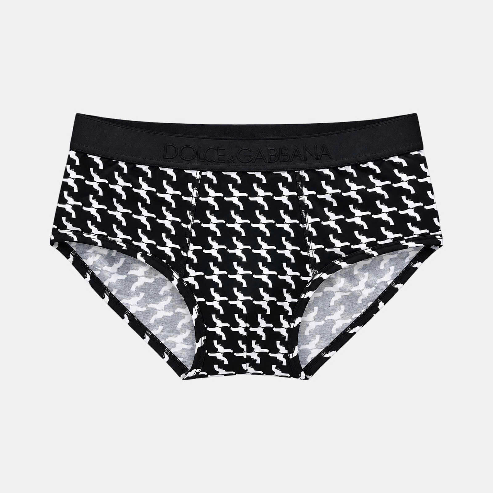 XỊP DOLCE ĐEN HOẠ TIẾT TRẮNG N3A30J FS7OY