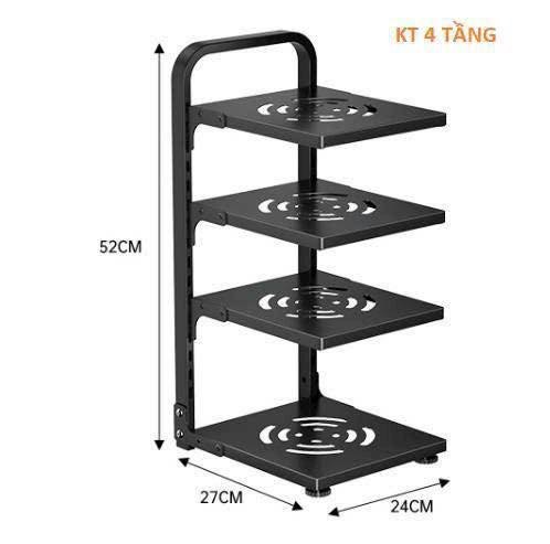 Kệ để xoong, nồi, chảo, nắp nồi đa năng 4 tầng