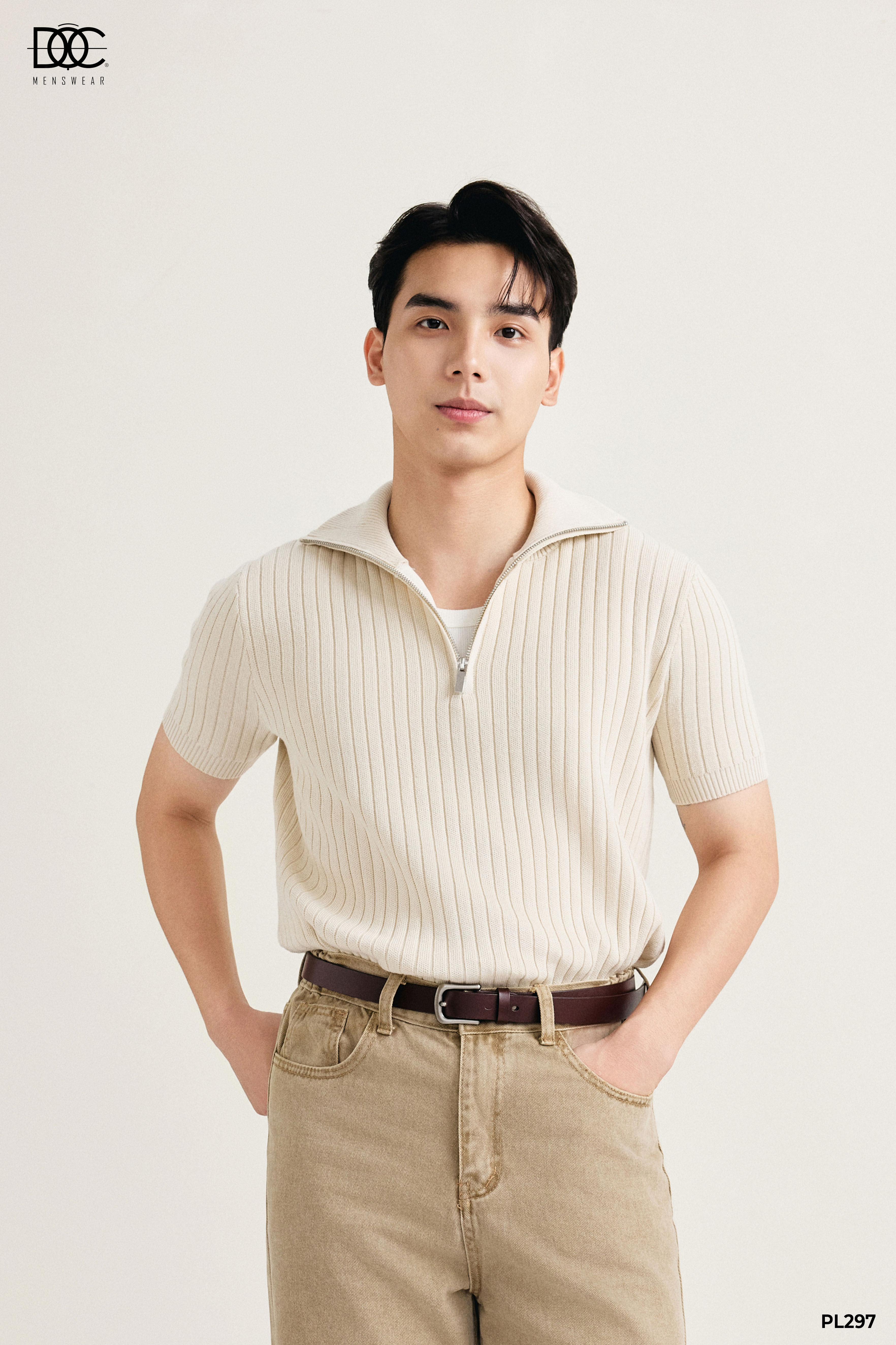 Áo polo mongtoghi cổ cao khoá zip - PL297